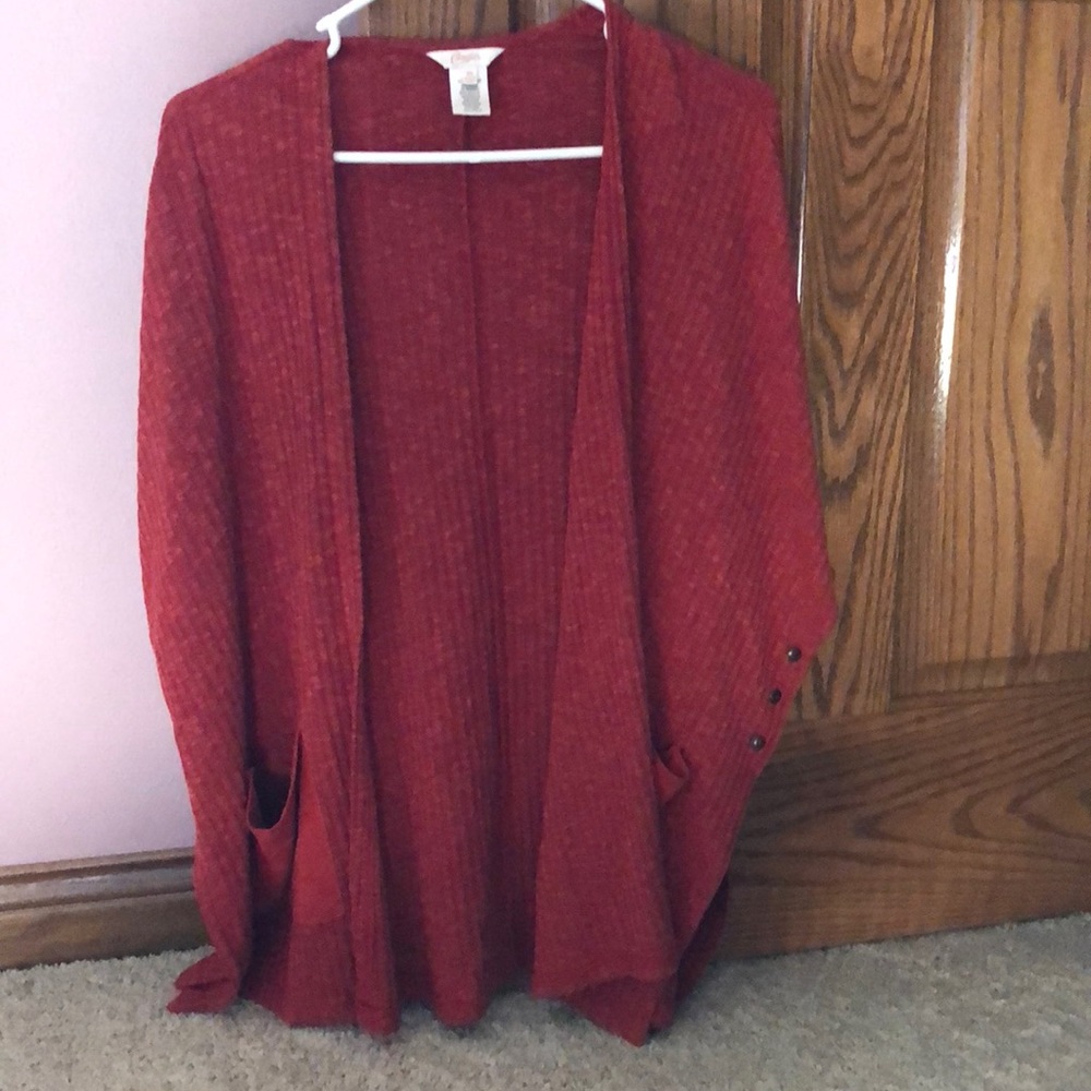 Burnt orange cardigan